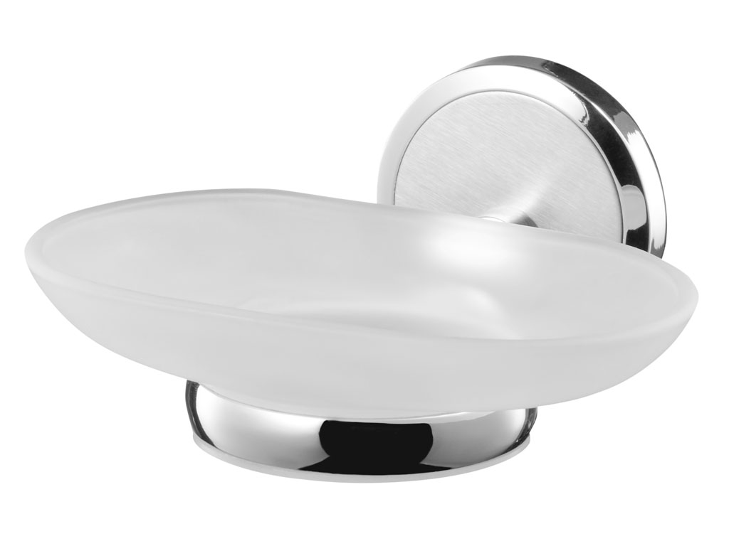 Bisk Set sapuniera bisk sensation 03091, montare pe perete, fixare ascunsa, crom