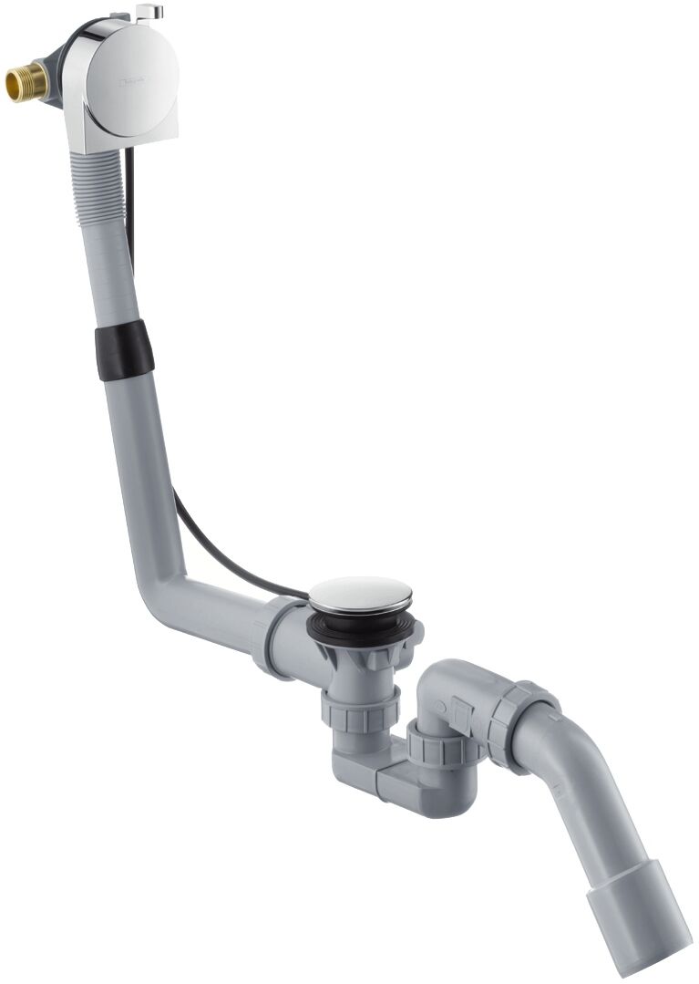 Hansgrohe Set scurgere cada hansgrohe exafill s 58113000, pipa cada, set scurgere, prealin, pentru cada normala, crom