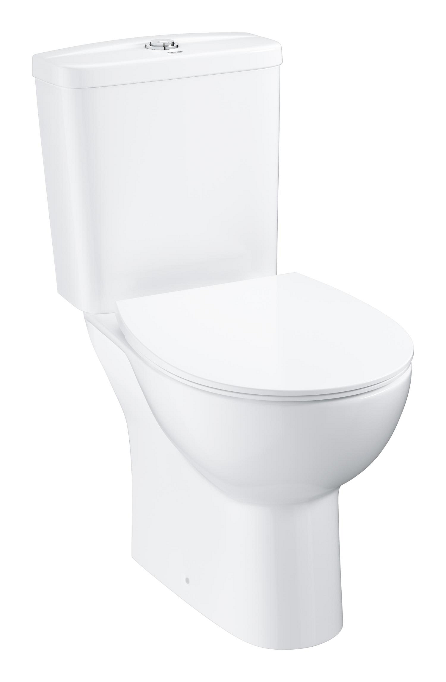 Set WC Grohe 39942000, 364 mm, 776 mm, 626 mm, capac softclose, pe podea, interior zona montaj, jet de apa, Alb