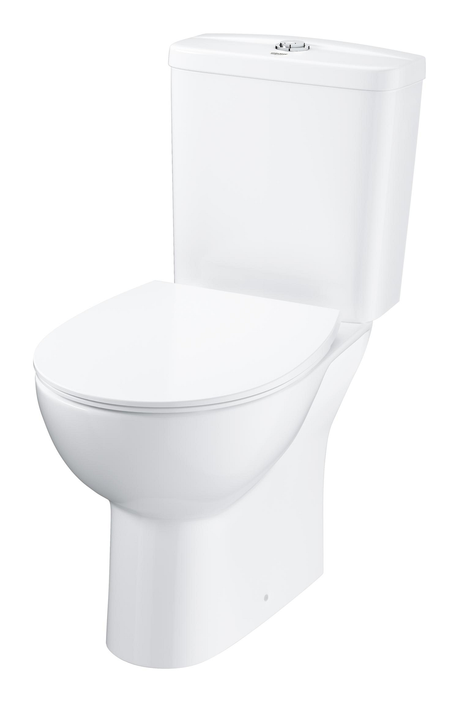 Set WC Grohe 39942000, 364 mm, 776 mm, 626 mm, capac softclose, pe podea, interior zona montaj, jet de apa, Alb