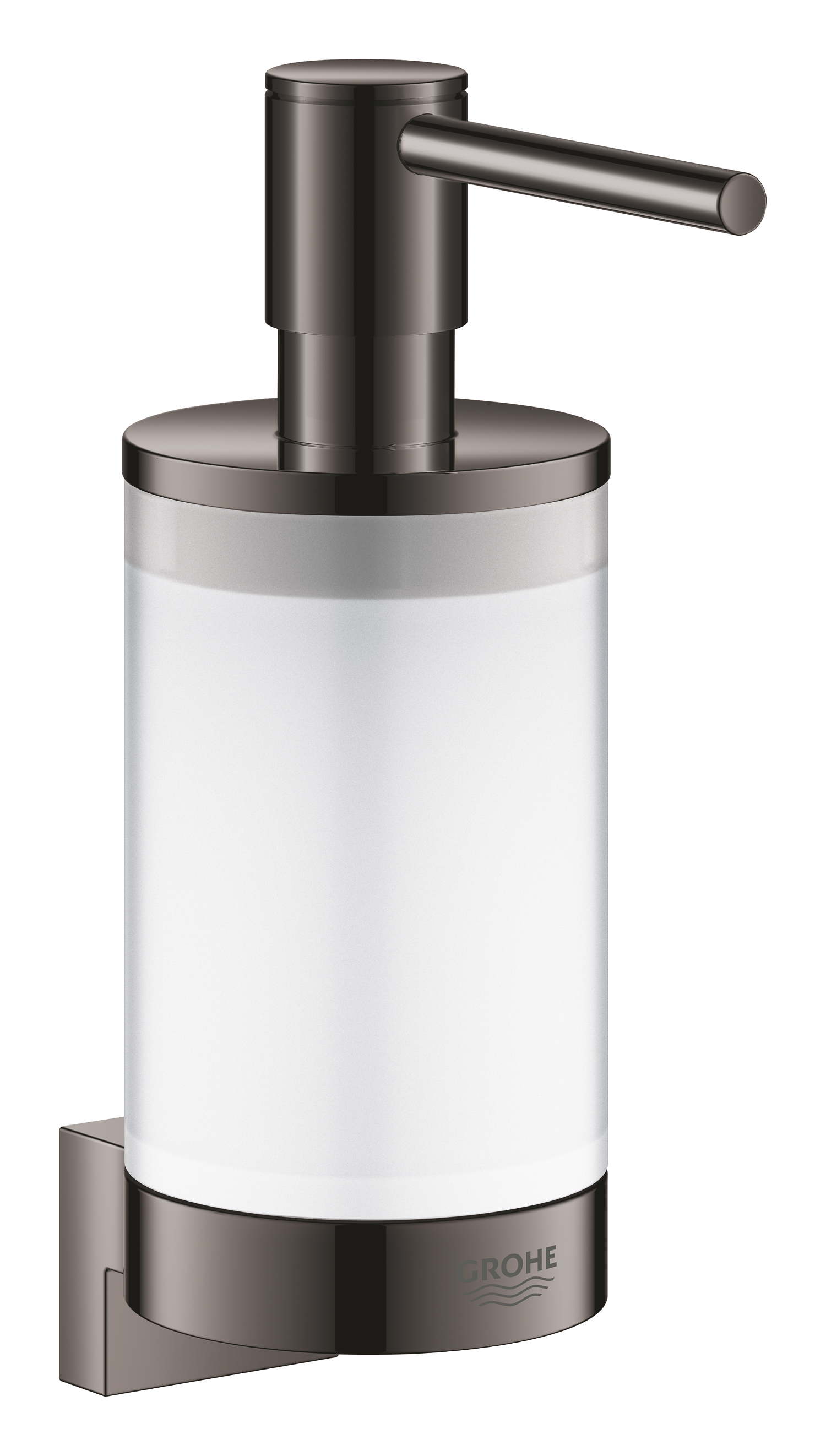 Grohe Set dozator sapun grohe selection 41028a00, include suport 41027a00, fixare ascunsa, montare pe perete, lucios, grafit
