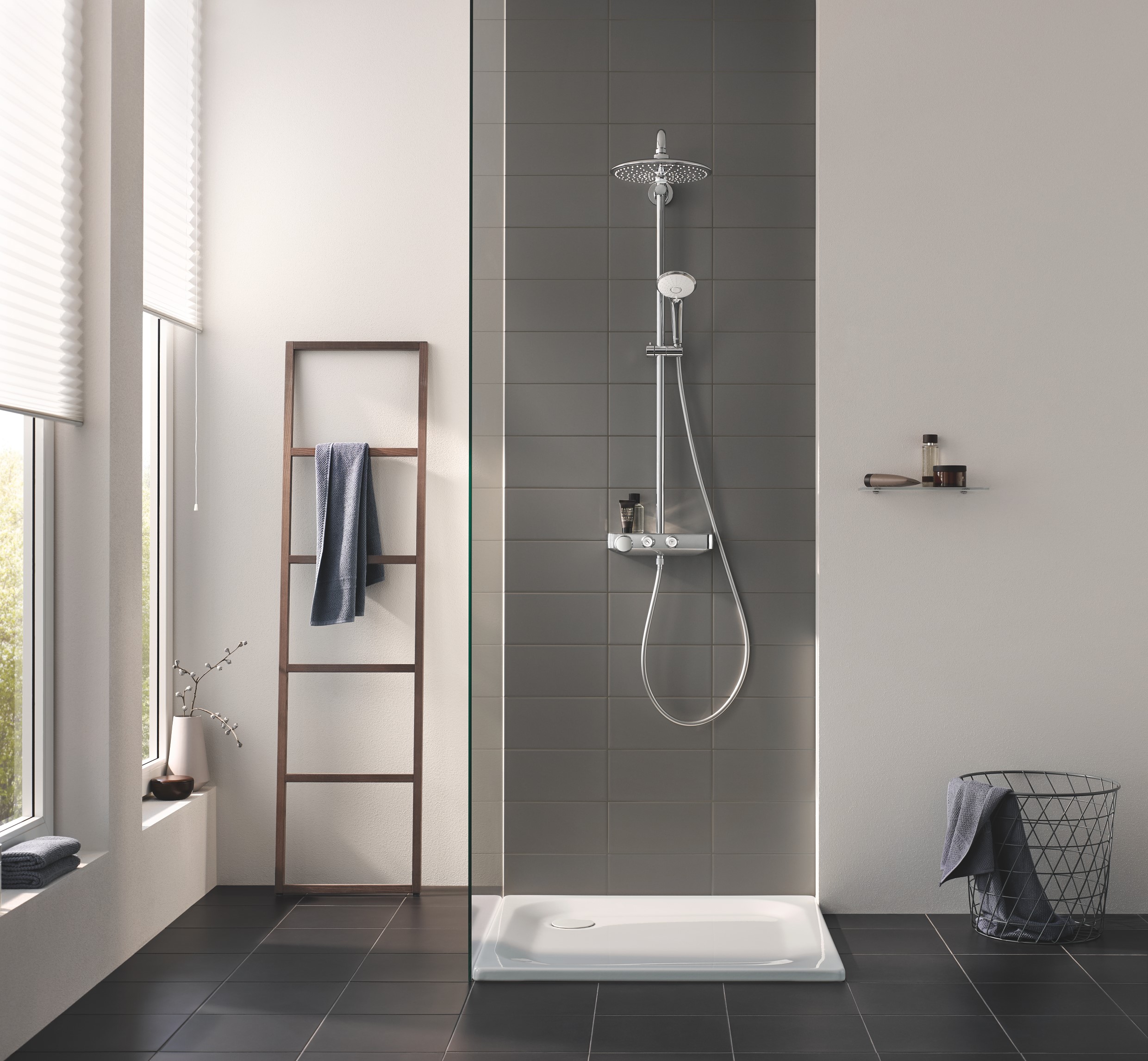 Sistem de dus Grohe 26509000, 260 mm, 1 bar, 110 mm, 1.75 m, 306 mm, 450 mm, 1 functii palarie dus, Crom