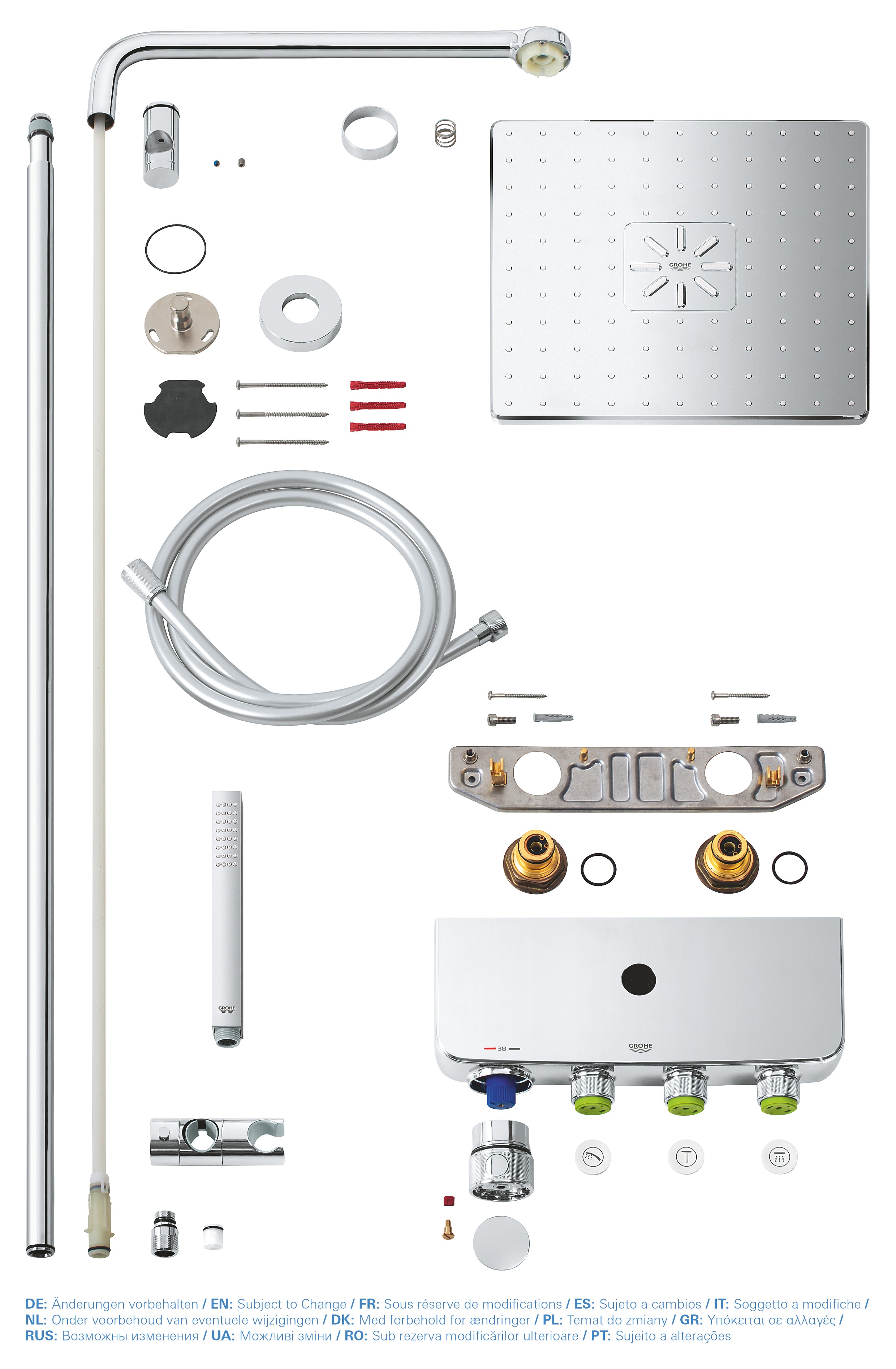 Sistem de dus Grohe 26508000, Euphoria SmartControl 310, suport dus, t