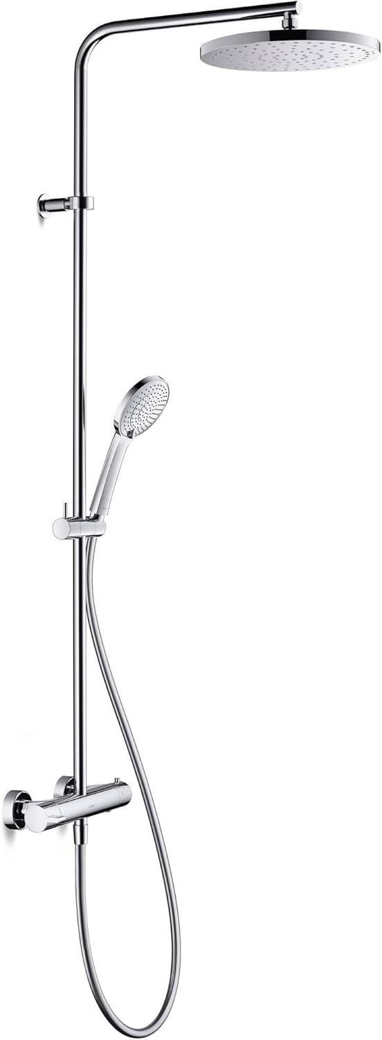Sistem de dus Duravit B24280008010, B.2, tip incastrare aparent, pentru dus, pentru un dus confortabil zilnic, crom [3]