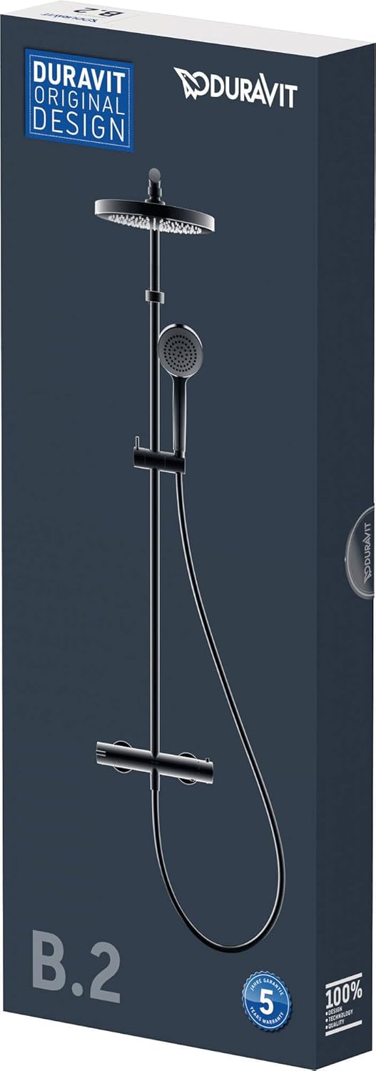 Sistem de dus Duravit B24280008010, B.2, tip incastrare aparent, pentru dus, pentru un dus confortabil zilnic, crom [7]