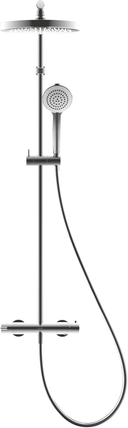 Sistem de dus Duravit B24280008010, B.2, tip incastrare aparent, pentru dus, pentru un dus confortabil zilnic, crom [1]