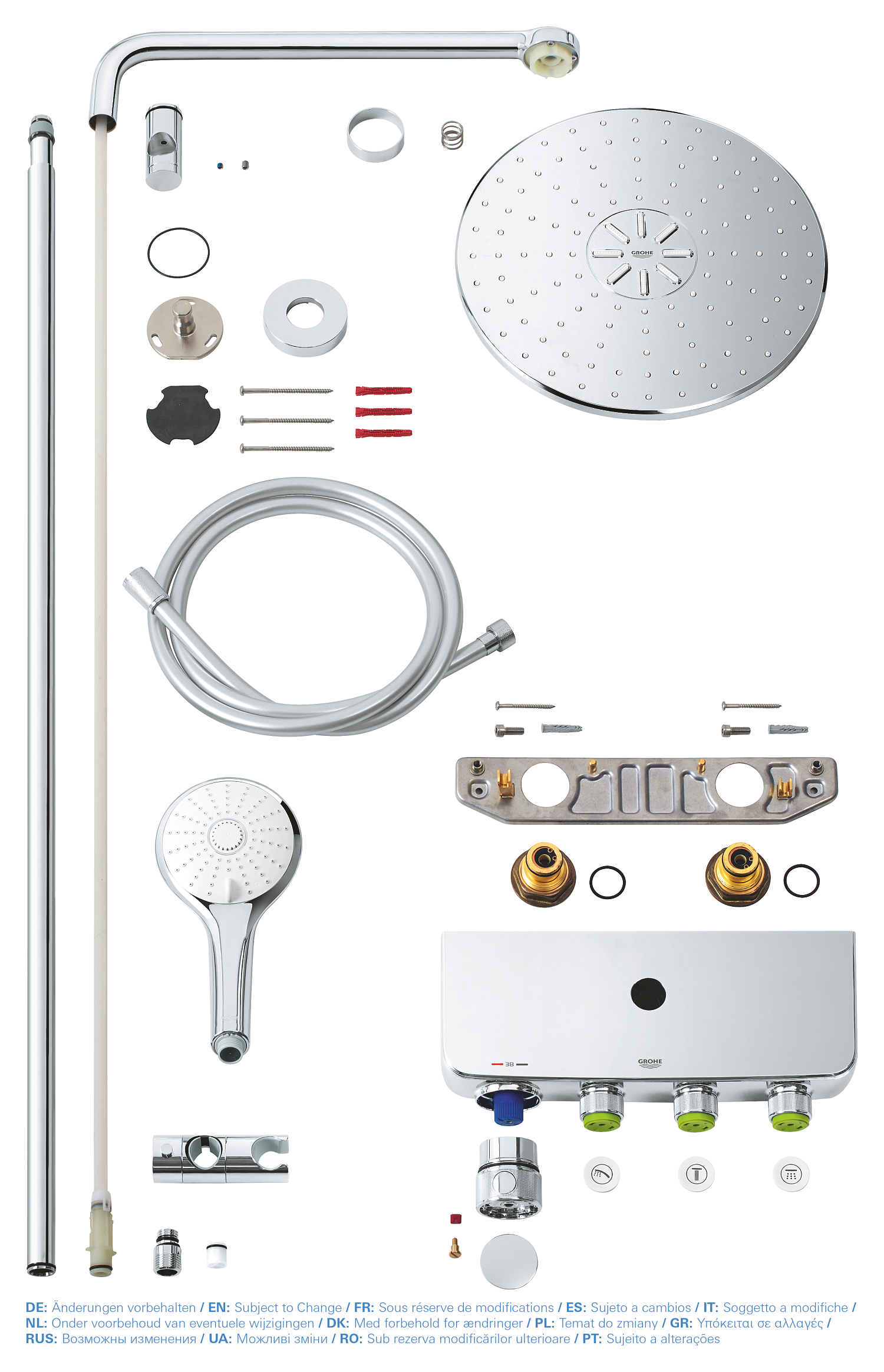 Sistem de dus Grohe 26507000, Euphoria SmartControl 310, suport dus, t