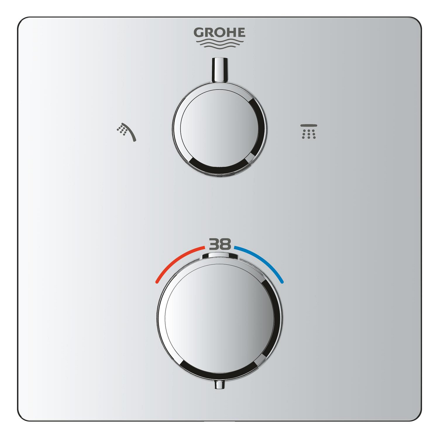 Sistem de dus Grohe 34881000, Precision, tip incastrare incastrat, pentru dus, pentru un dus confortabil zilnic, crom [6]
