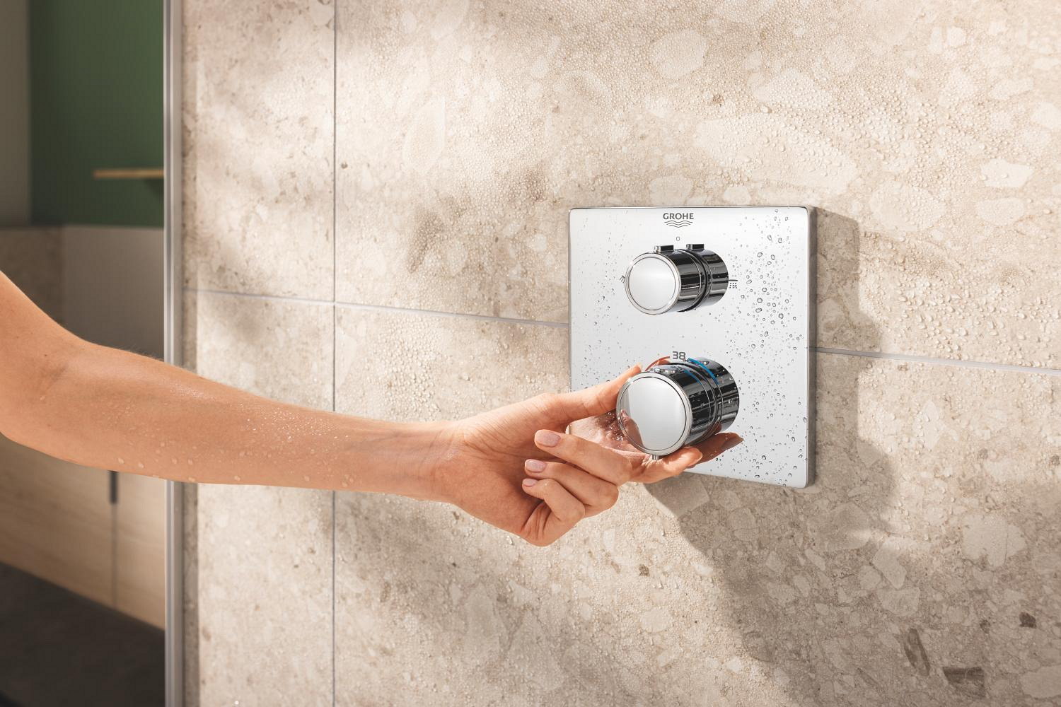 Sistem de dus Grohe 34881000, Precision, tip incastrare incastrat, pentru dus, pentru un dus confortabil zilnic, crom [2]