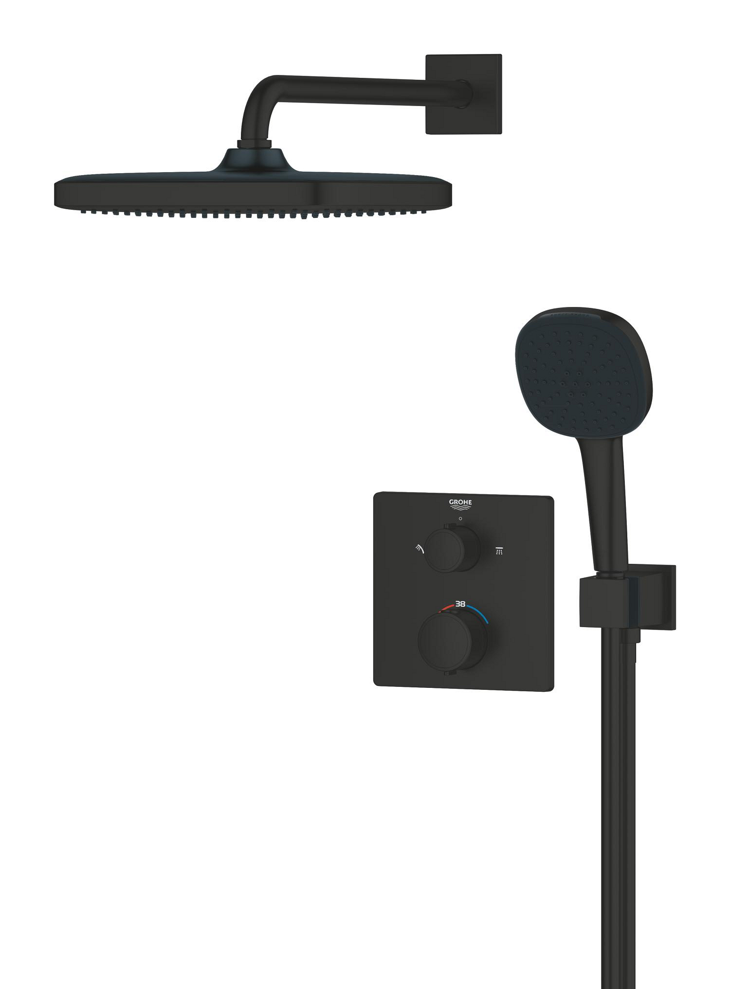 Sistem de dus Grohe 348822430, Precision Cube, tip incastrare incastra