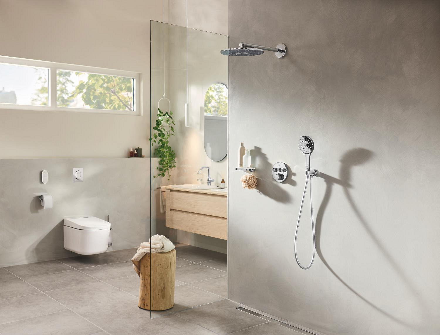 Sistem de dus Grohe 34863000, 322 mm, 1 bar, 130 mm, 1.5 m, 135 mm, 430 mm, 3 functii palarie dus, Crom
