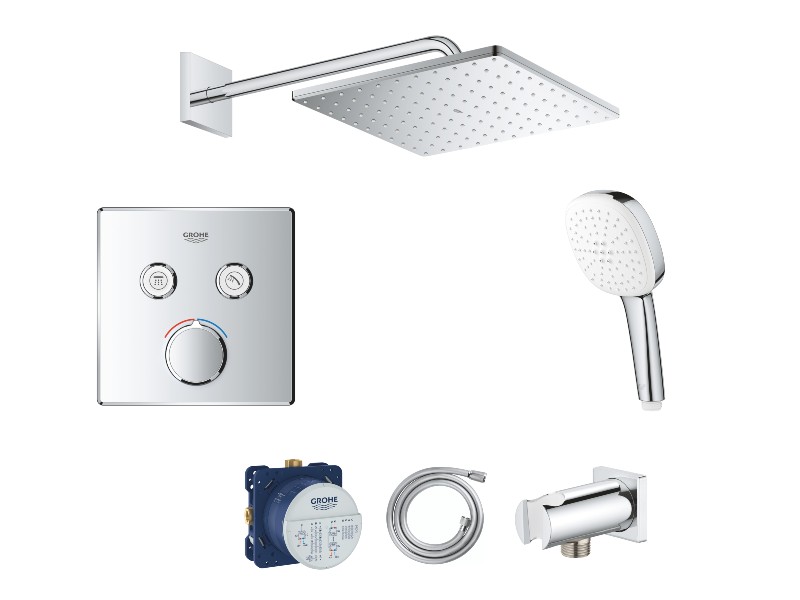Grohe Sistem de dus grohe smartcontrol cube, incastrat, 310 mm, 1 functie, crom, 29148000-5st