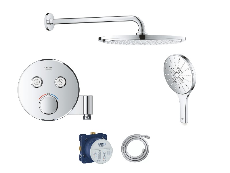 Grohe Sistem de dus grohe smartcontrol, incastrat, termostat, 310 mm, 1 functie, crom, 29120000-5st
