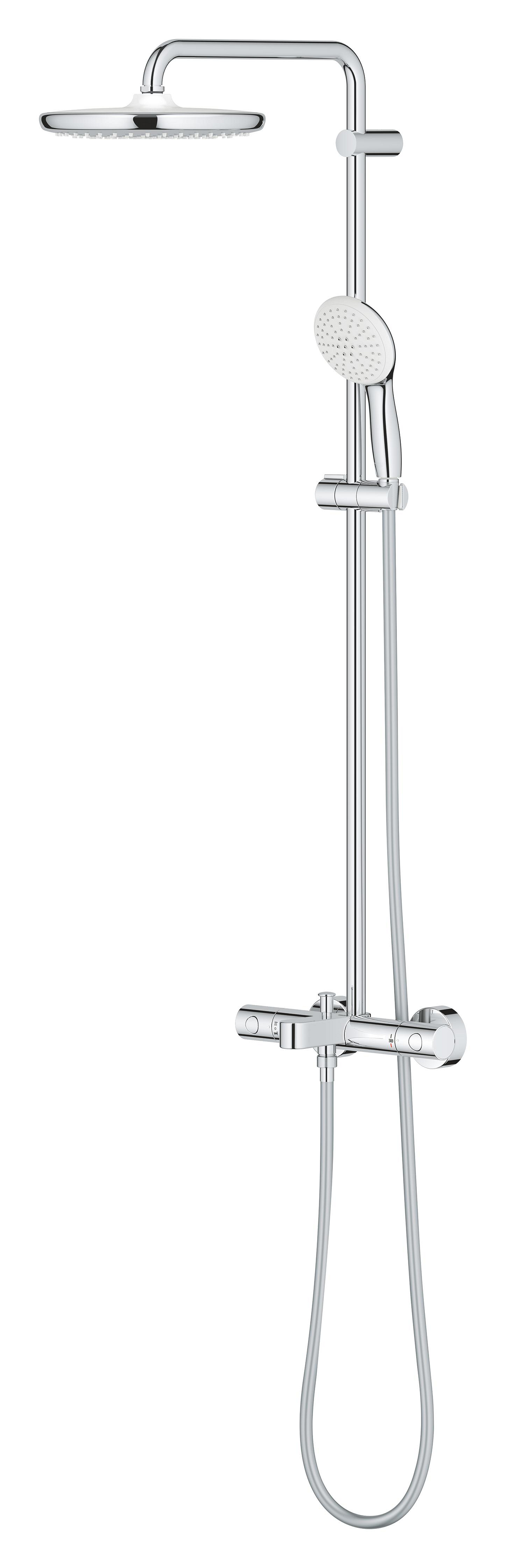 Sistem de dus Grohe 26978001, 250 mm, 1 bar, 110 mm, 1.75 m, 1132 mm, 412 mm, 1 functii palarie dus, Crom