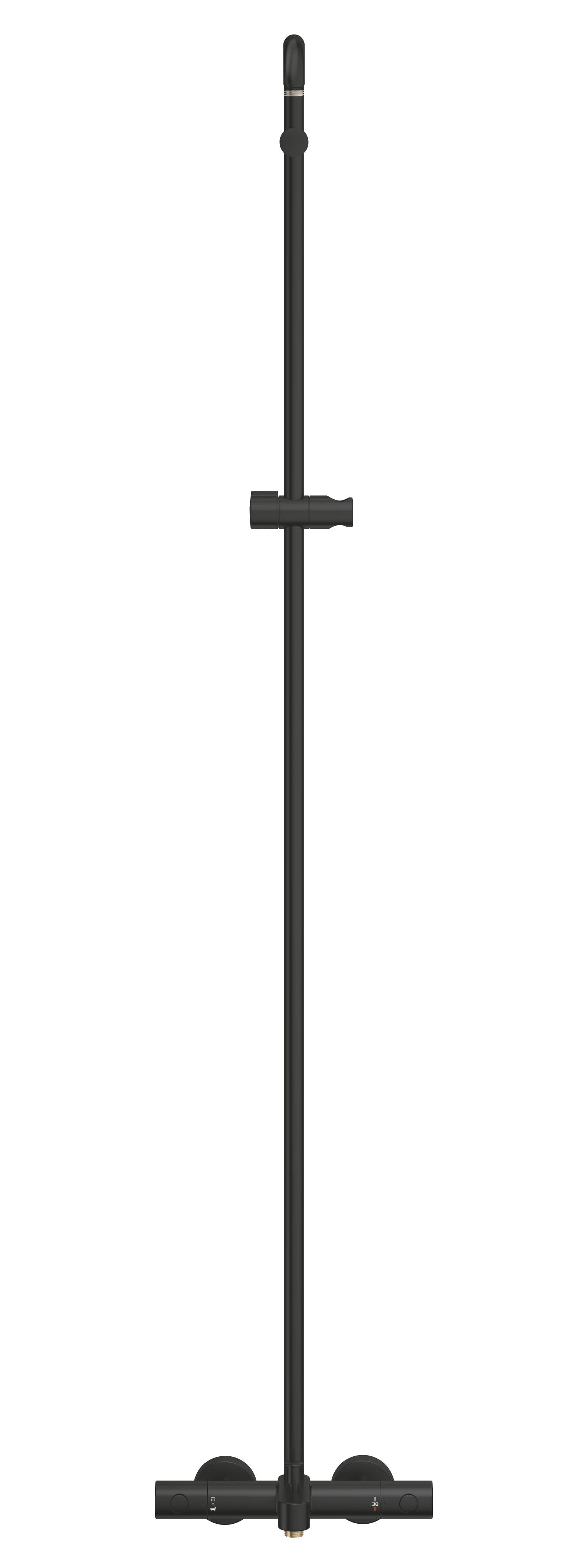 Sistem de dus Grohe 266722431, Tempesta 250, tip incastrare aparent, pentru un dus confortabil zilnic, negru [4]