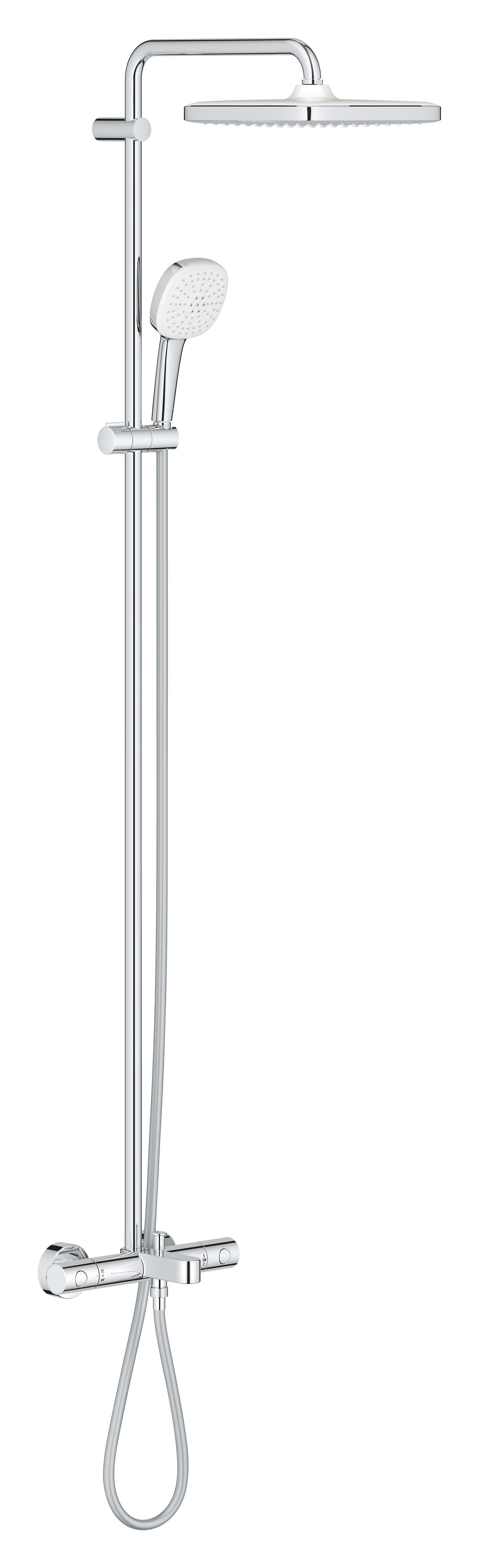 Sistem de dus Grohe 26691001, 250 mm, 1 bar, 110 mm, 1.75 m, 1588 mm, 412 mm, 1 functii palarie dus, Crom
