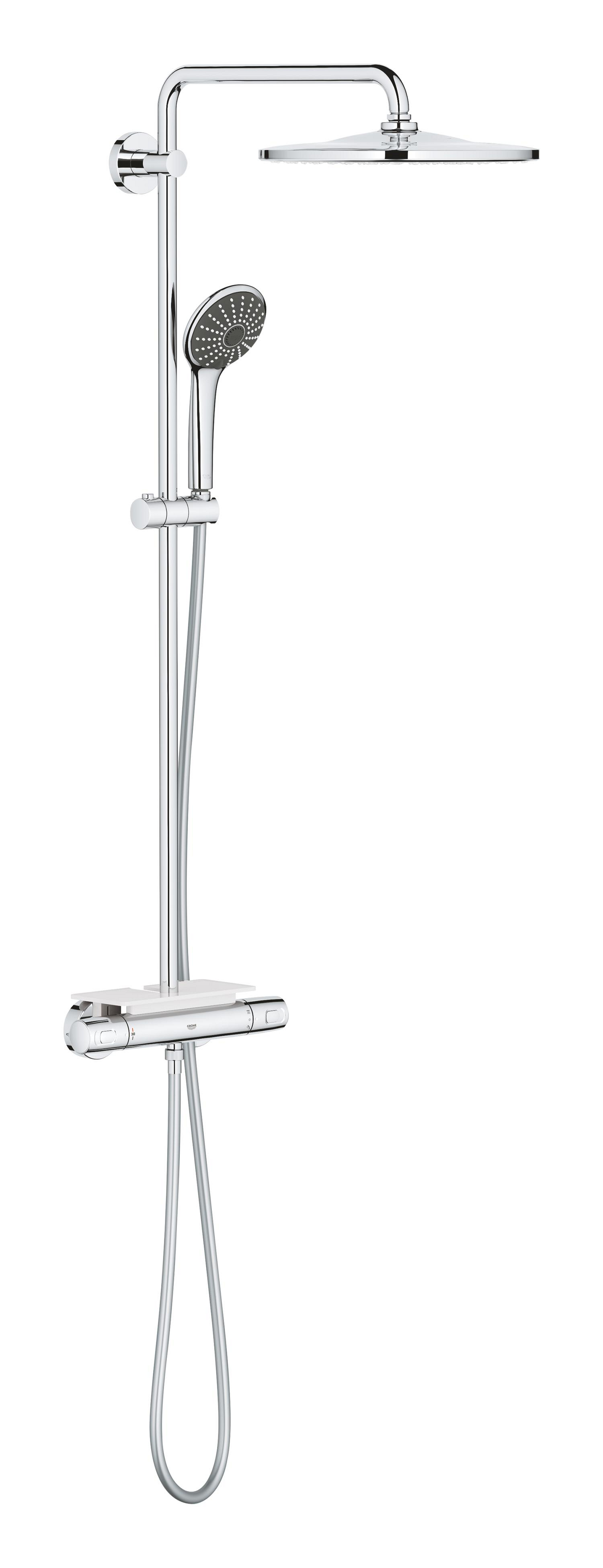 Grohe Sistem de dus grohe vitalio joy 310, aparent, termostat, 310 mm, 1 functie, crom, 26401001