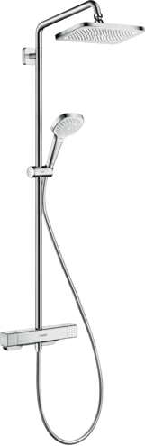Hansgrohe Sistem de dus hansgrohe croma e 280 27630000, 1/2'', aparent, termostat, 280 x 170 mm, 1 functie, crom