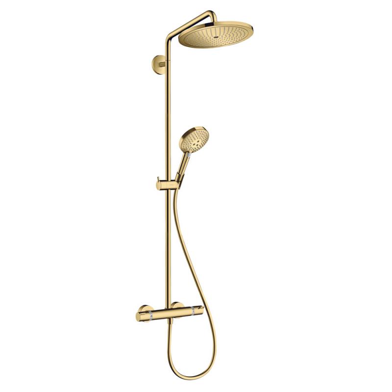 Hansgrohe Sistem de dus hansgrohe croma select s 26890990, 1/2'', aparent, 280 mm, termostat, 1 pulverizare, anti-calcar, lucios,