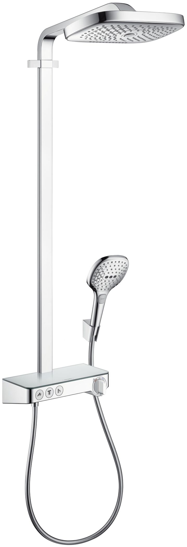 Hansgrohe Sistem de dus hansgrohe raindance, aparent, 300 mm, termostat, 3 functii, crom, 27127000