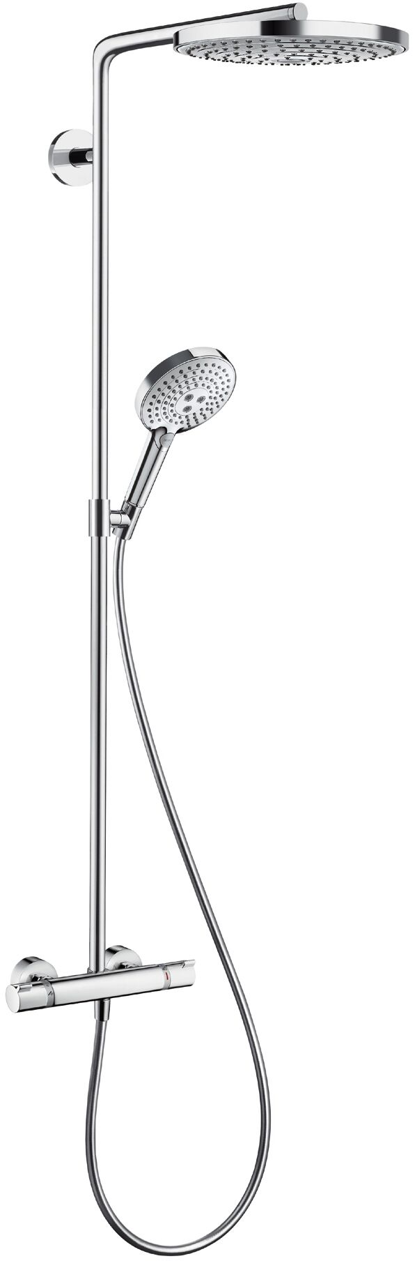 Hansgrohe Sistem de dus hansgrohe raindance, aparent, termostat, 240 mm, 2 functii, crom, 27129000