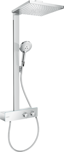 Hansgrohe Sistem de dus hansgrohe raindance e 300 27361000, 1/2'', aparent, termostat, 300 mm, 2 functii, crom