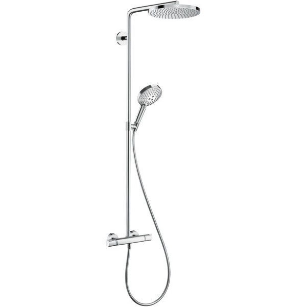 Hansgrohe Sistem de dus hansgrohe raindance select s 27633000, 1/2'', aparent, termostat, 240 mm, 1 pulverizare, crom