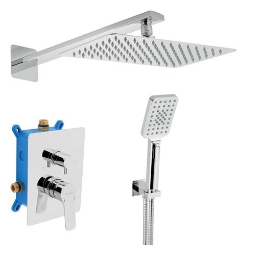 Novaservis Sistem de dus novaservis metalia 58, incastrat, 230 mm, 1 functie, crom, sada54051r,0