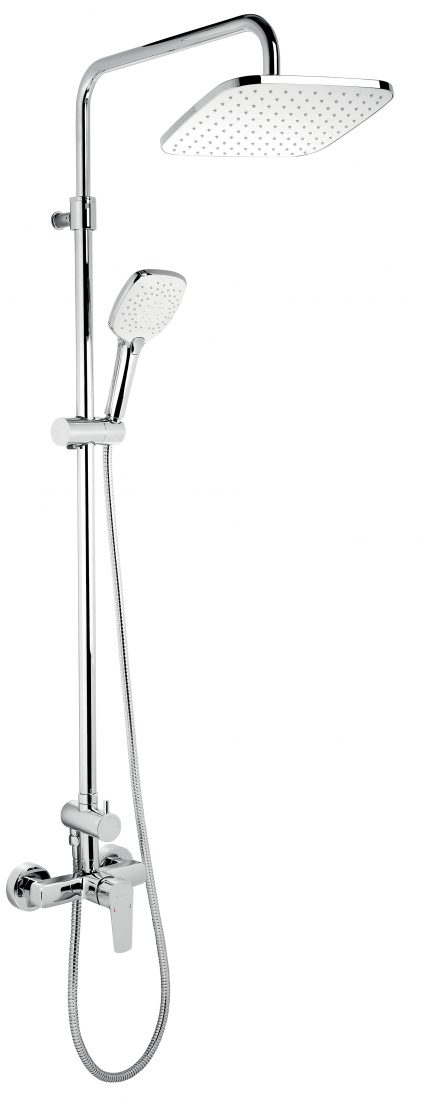 Novaservis Sistem de dus novaservis metalia, aparent, 230 mm, 1 functie, crom, set071/58,0