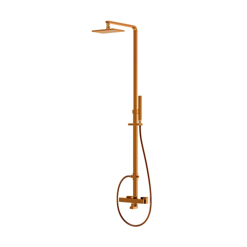 Steinberg Sistem de dus steinberg 160, aparent, termostat, 220 x 150 mm, 1 functie, lucios, rose gold, 160 2721 rg