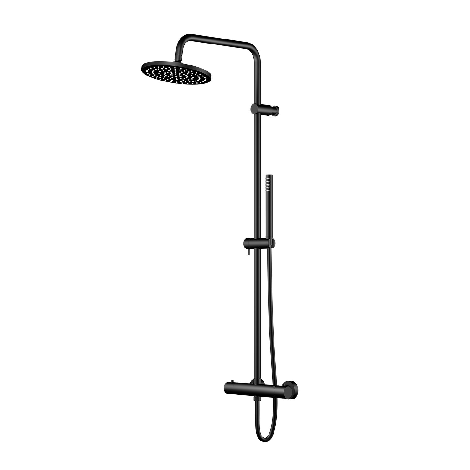 Steinberg Sistem de dus steinberg 340, aparent, termostat, 220 mm, 1 functie, mat, negru, 340 2721 s