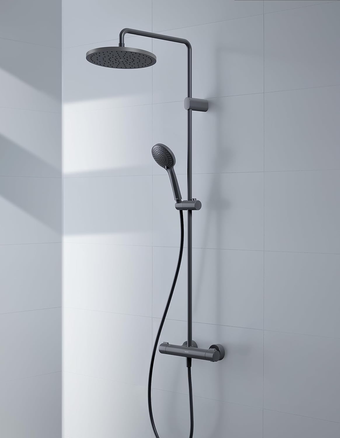 Sistem dus Duravit TH4282008046, 250 mm, 1 bar, 100 mm, 1.6 m, 1125 mm, 354 mm, 1 functii palarie dus, Negru