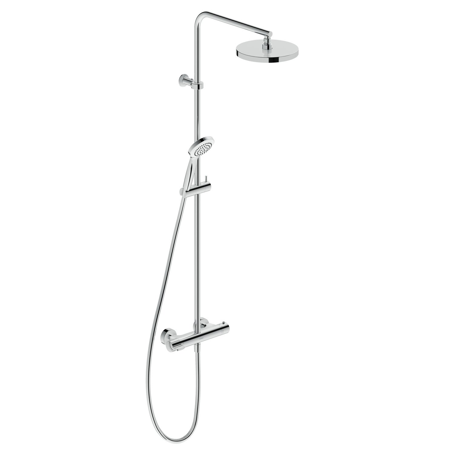 Sistem de dus Duravit B14280008010, dus B.1, tip incastrare aparent, pentru dus, pentru un dus confortabil zilnic, crom [1]