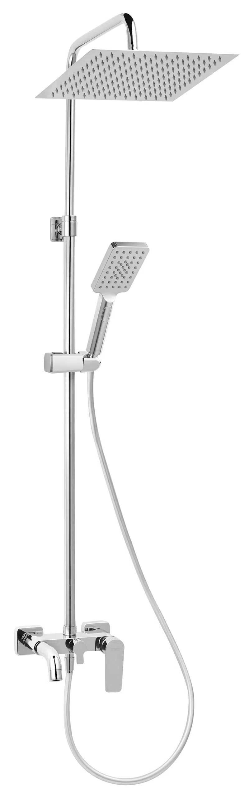 Ferro Sistem dus ferro algeo square, aparent, 300 mm, 1 functie, crom, np80-baq13u