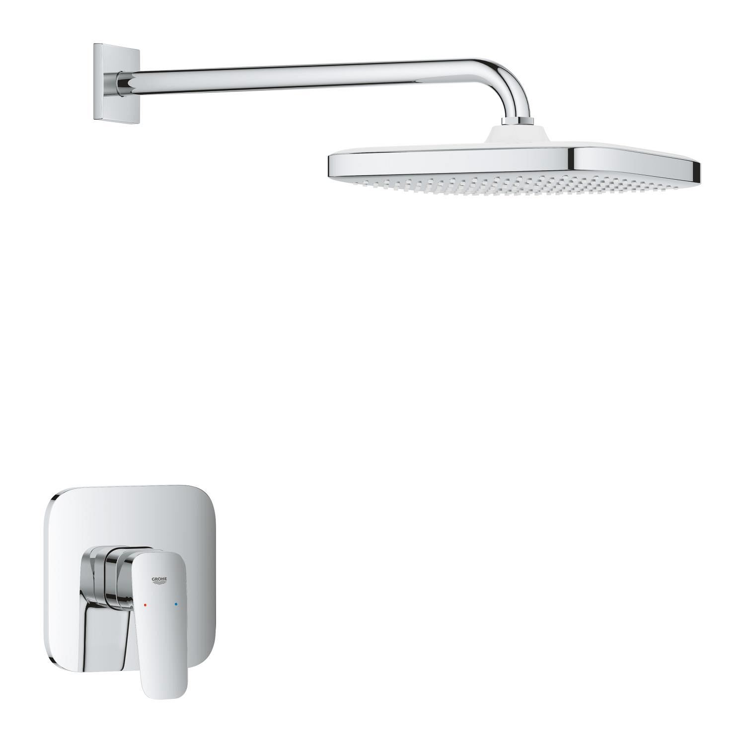 Sistem de dus Grohe 1053340000, dus Cubeo, tip incastrare incastrat, pentru dus, tip comanda monocomanda, crom [1]