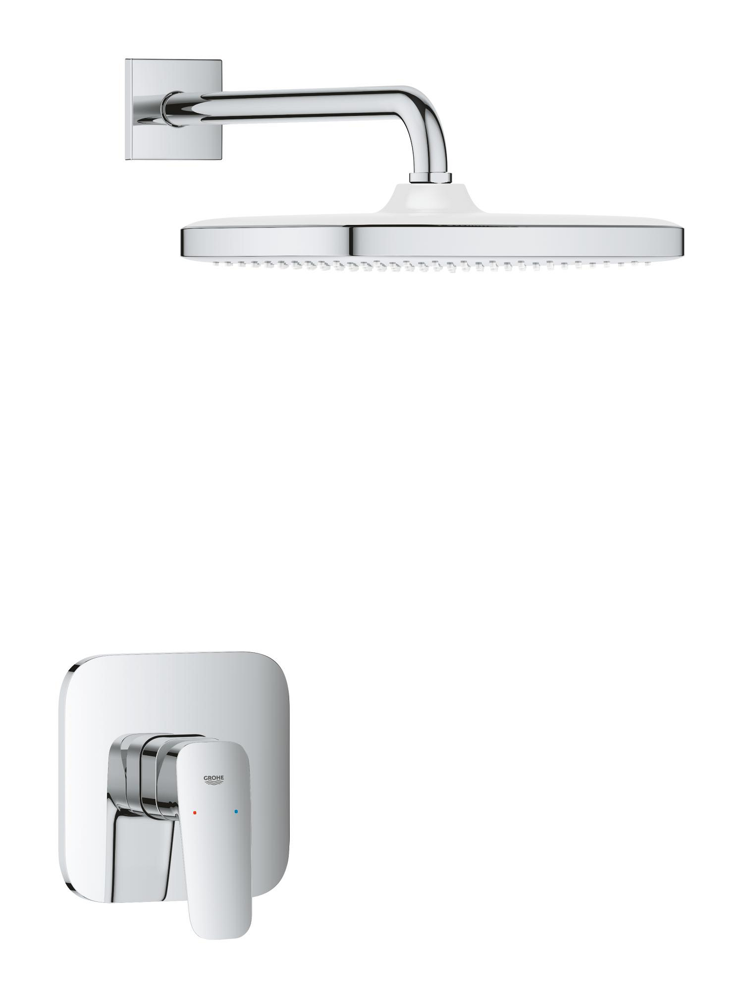 Grohe Sistem dus grohe cubeo, incastrat, 1 functie, 250 mm, necesita valva, crom, 1053340000