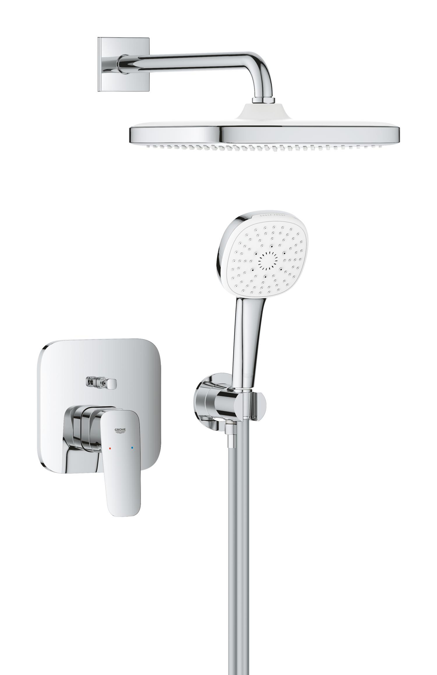 Grohe Sistem dus grohe cubeo, incastrat, 1 functie, 250 mm, necesita valva, crom, 1053360000