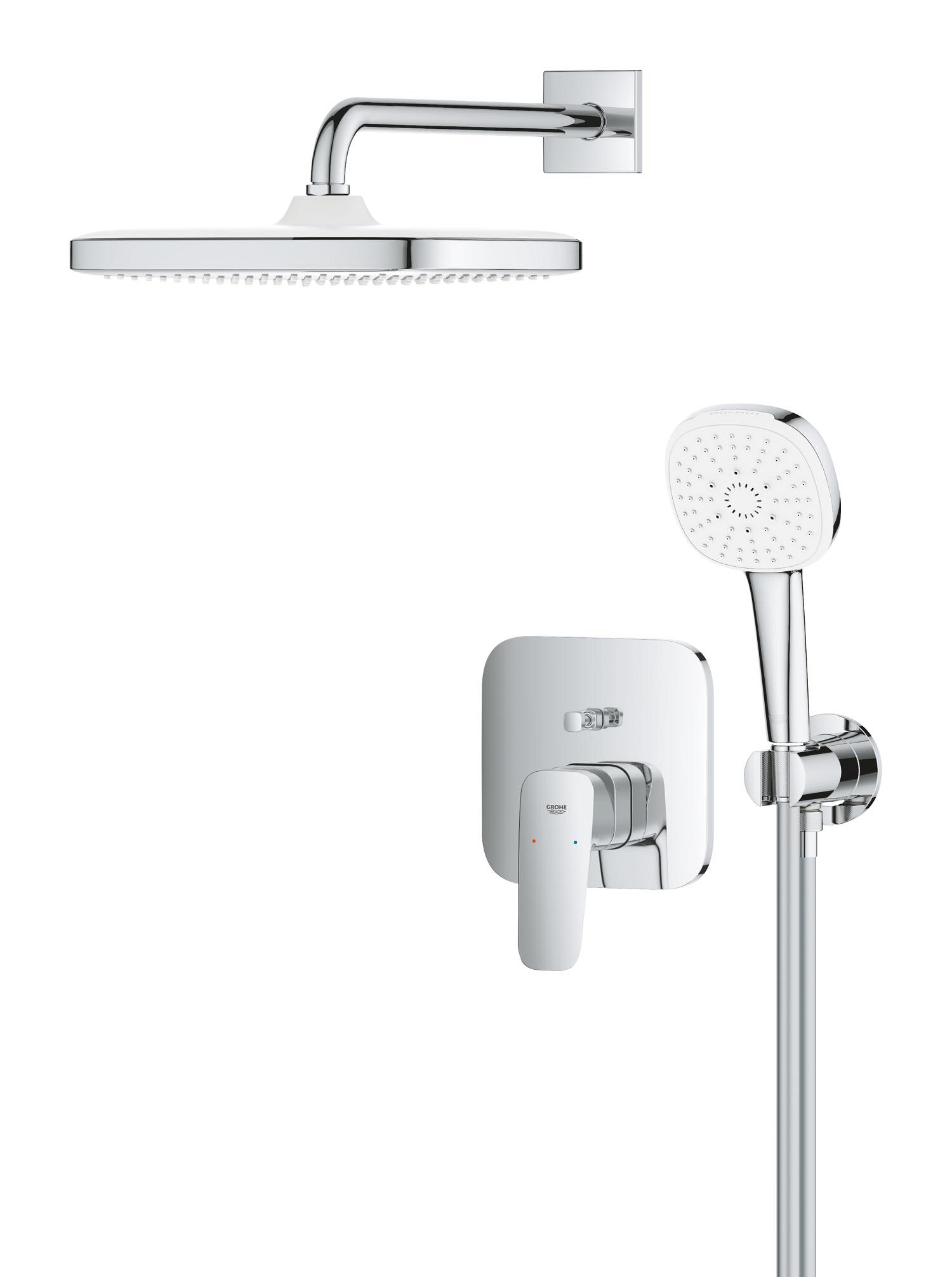 Sistem de dus Grohe 1053360000, dus Cubeo, tip incastrare incastrat, pentru dus, tip comanda monocomanda, crom [2]