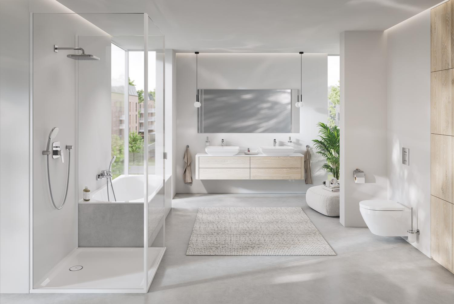 Sistem de dus Grohe 1053360000, dus Cubeo, tip incastrare incastrat, pentru dus, tip comanda monocomanda, crom [4]