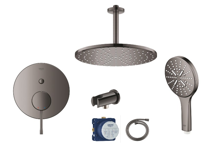 Grohe Sistem dus grohe essence, incastrat, 310 mm, 1 functie, lucios, grafit, 24058a01-3st