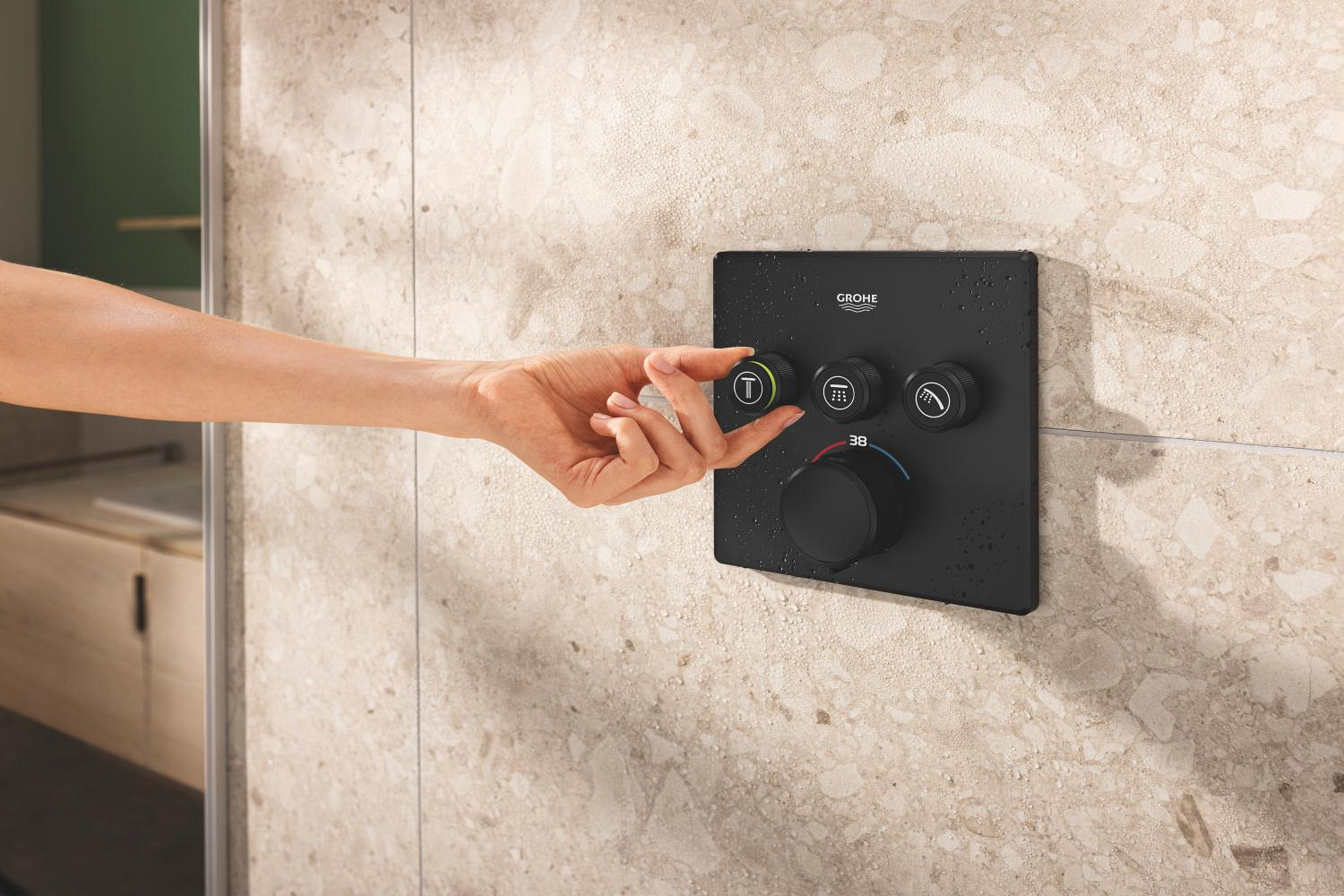 Sistem de dus Grohe 348752430, dus SmartControl Cube, tip incastrare incastrat, pentru dus, termostat, negru [6]