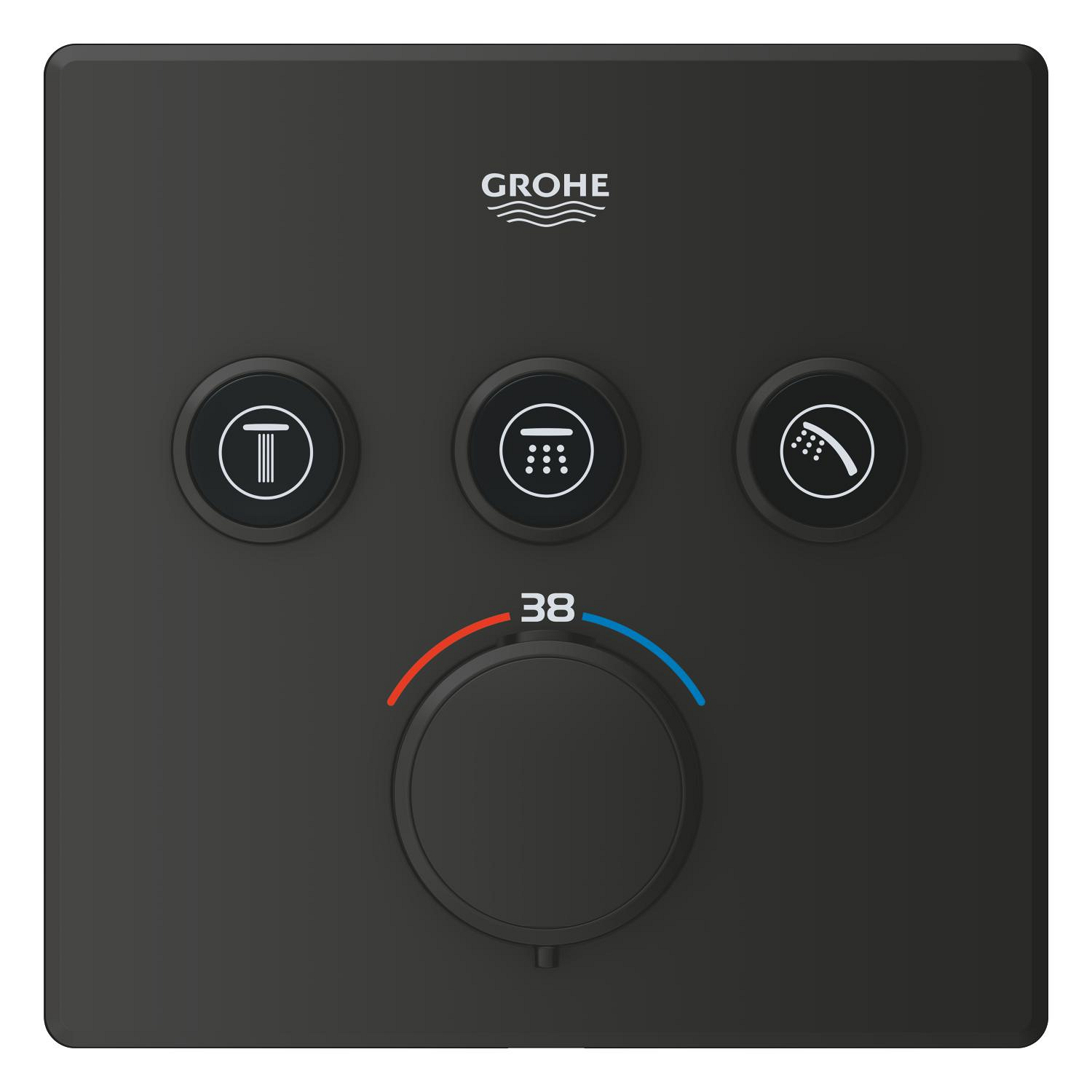 Sistem de dus Grohe 348752430, dus SmartControl Cube, tip incastrare incastrat, pentru dus, termostat, negru [4]