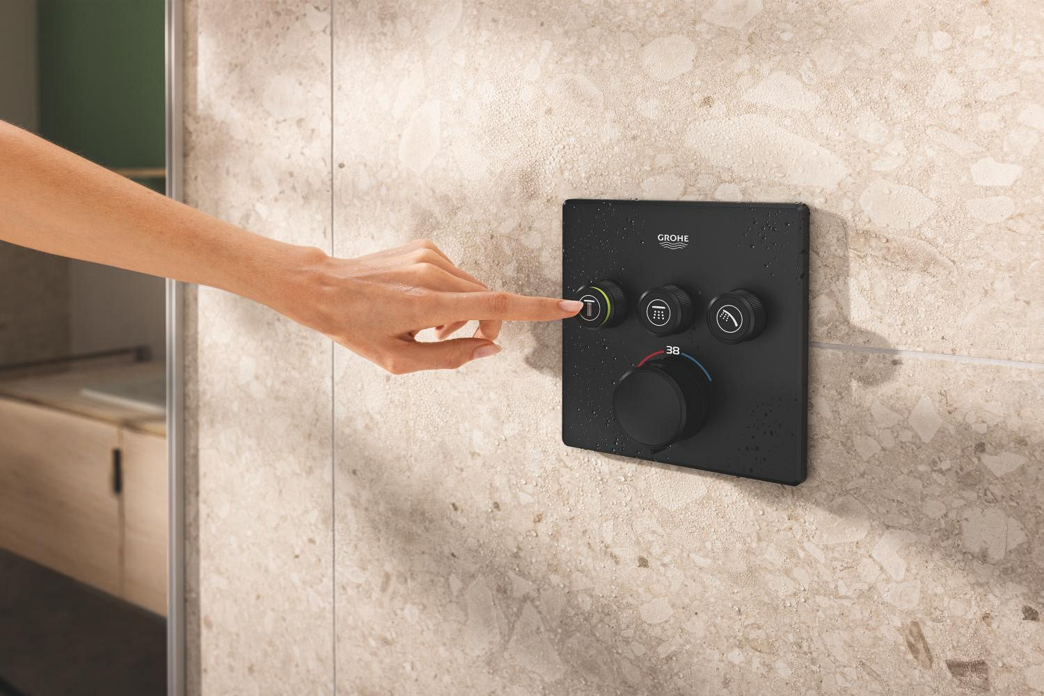 Sistem de dus Grohe 348752430, dus SmartControl Cube, tip incastrare incastrat, pentru dus, termostat, negru [7]