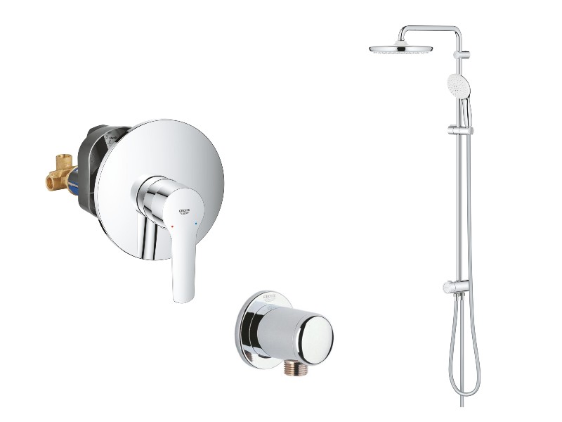Grohe Sistem dus grohe start, incastrat, 250 mm, 1 functie, crom, 32590002-5st