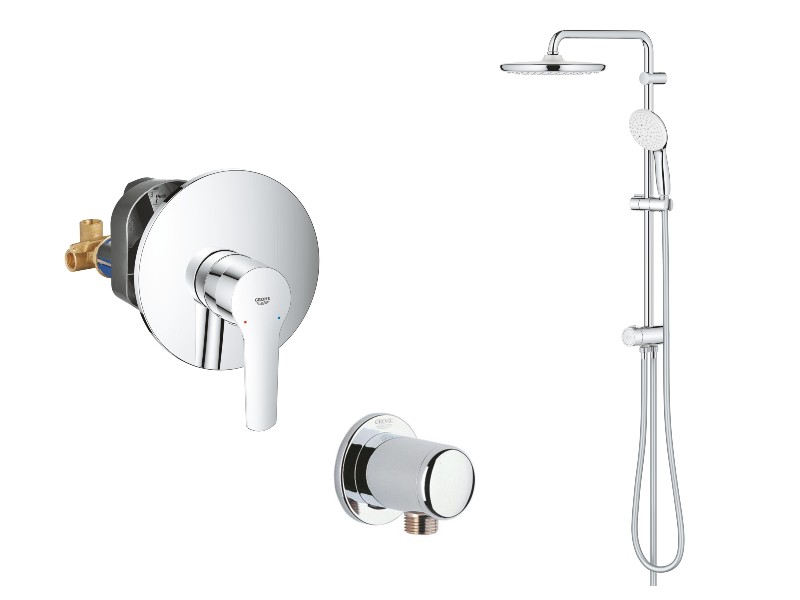 Grohe Sistem dus grohe start, incastrat, 250 mm, 1 functie, crom, 32590002-6st
