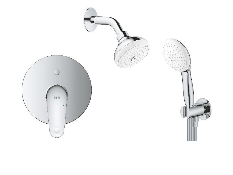 Grohe Sistem dus grohe swift, incastrat, 100 mm, set dus, crom, 24336001-3st