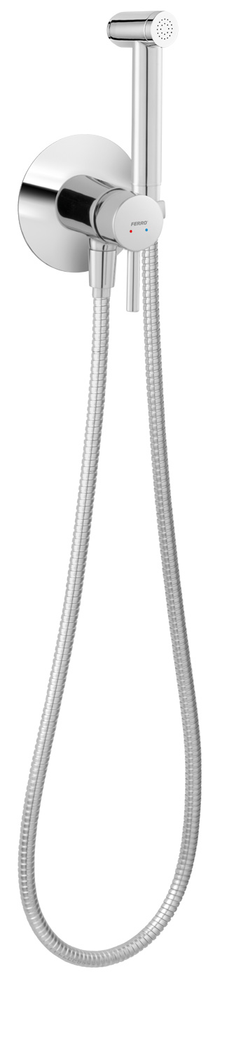 Novaservis Sistem dus igienic novaservis ciriculus, incastrat, cu mixare, set dus, 1 functie, crom, bck66p