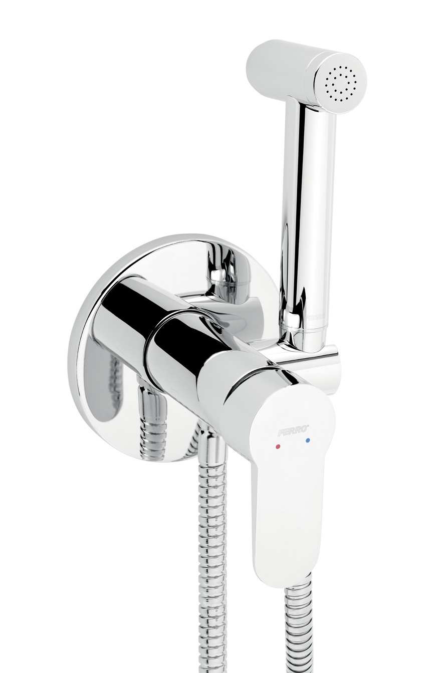 Novaservis Sistem dus igienic novaservis nostris, incastrat, cu mixare, set dus, 1 functie, crom, bns66p
