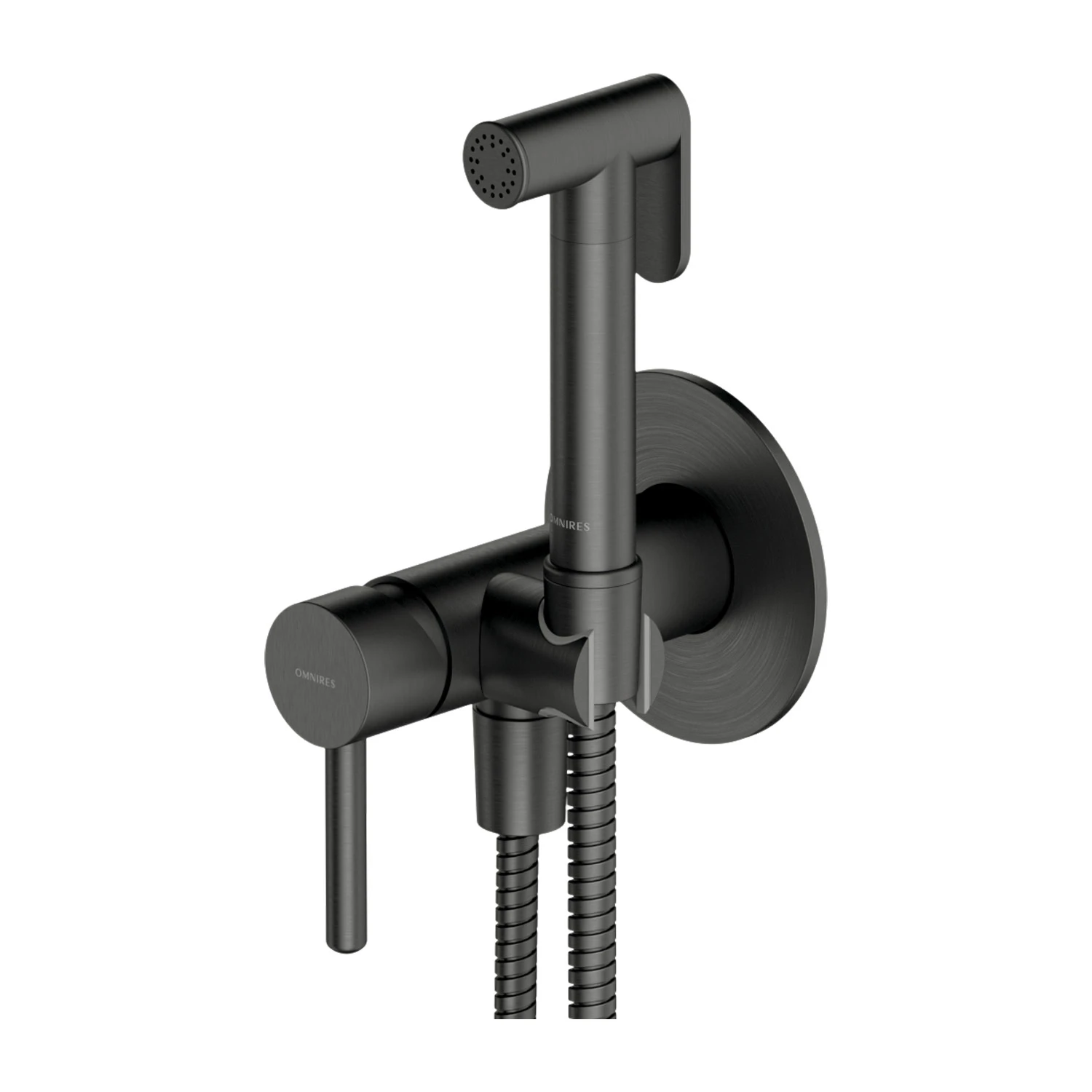 Omnires Sistem dus igienic omnires y, incastrat, cu mixare, 1 functie, mat, grafit, sysybi2gr
