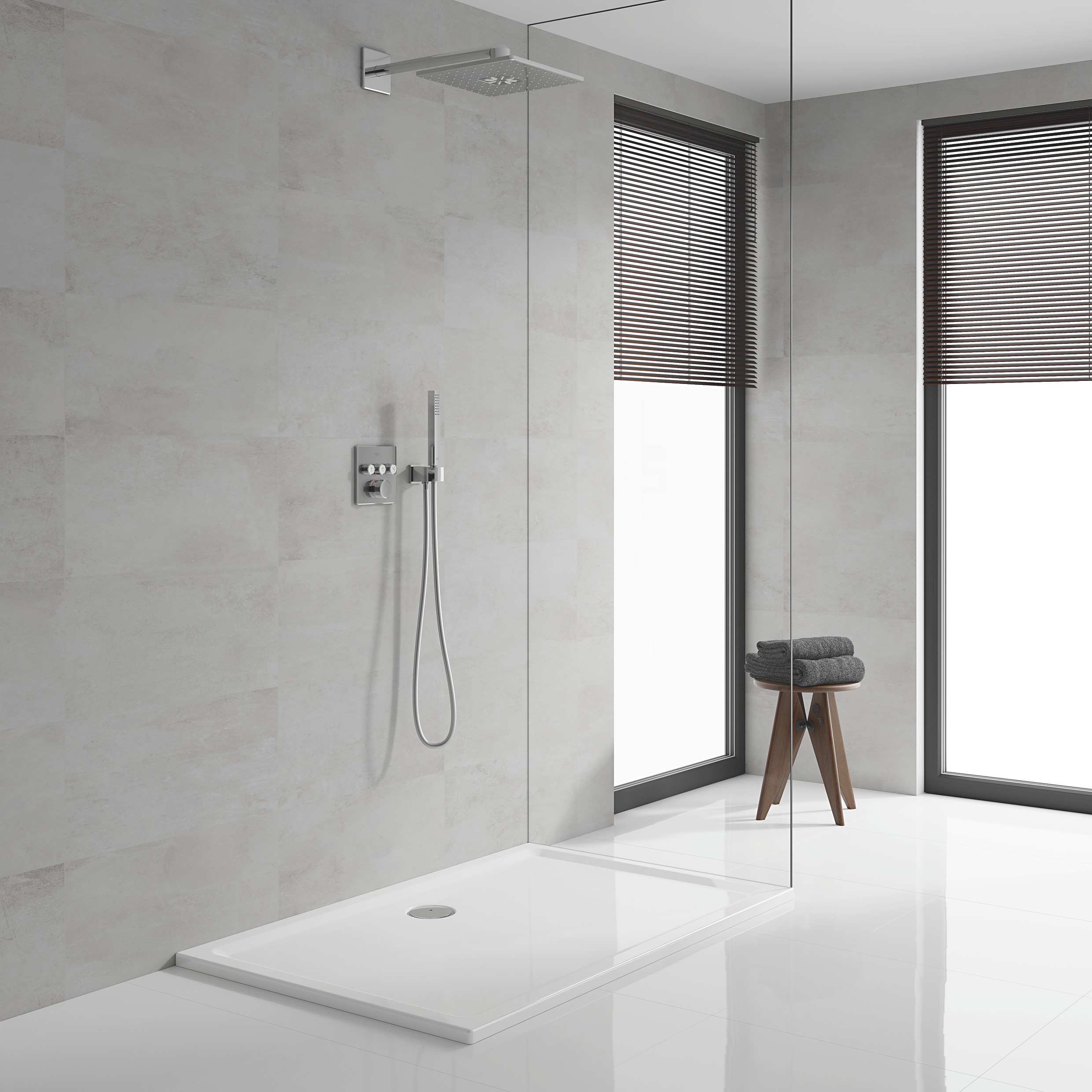 Sistem de dus Grohe 34712000, 310 mm, 1 bar, 66 mm, 1.5 m, 430 mm, 2 functii palarie dus, 1 functii para dus, Crom
